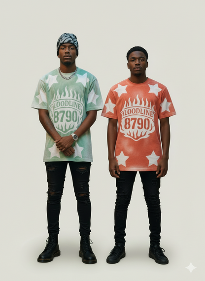 RISING STAR FABRIC-PAINTED TEE