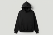black heavyweight streatwear blank hoodie