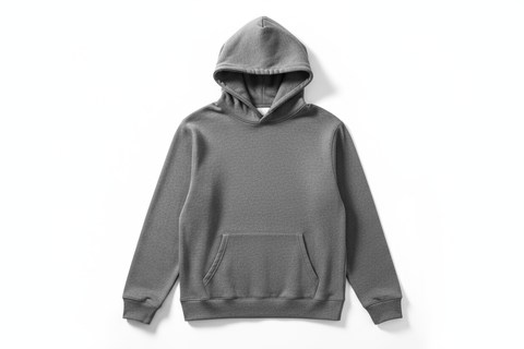 Charcoal blank hoodie product image