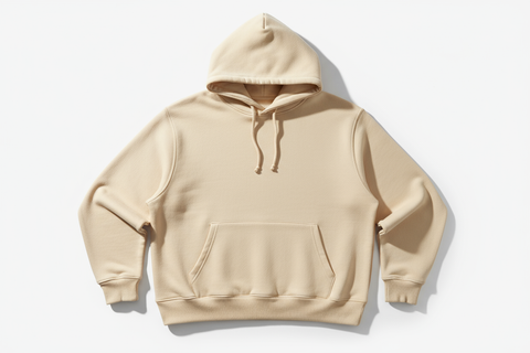 Creme Heavyweight hoodie blank product image