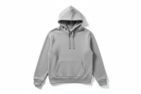 Grey blank hoodie product image