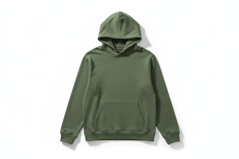 olive blank hoodie