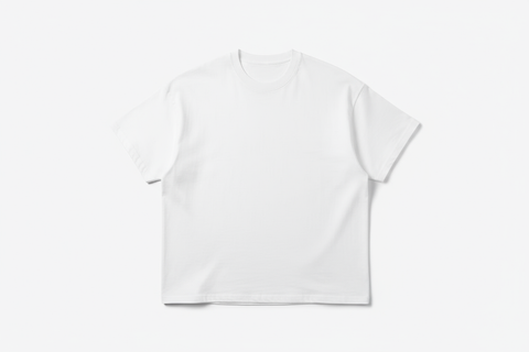 plain white heavyweight box fit streetwear tshirt 