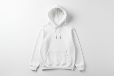 white blank hoodie